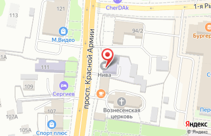 Образовательный центр НИВА на проспекте Красной Армии на карте