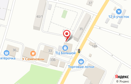Магазин смешанных товаров на улице Бахметьева на карте