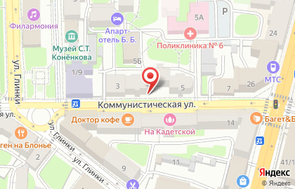 Участковый пункт полиции №1 в Ленинском районе на карте