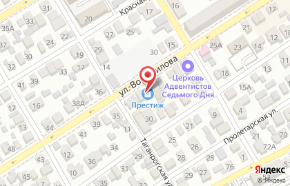 Компьютерный магазин Престиж, компьютерный магазин на улице Ворошилова на карте