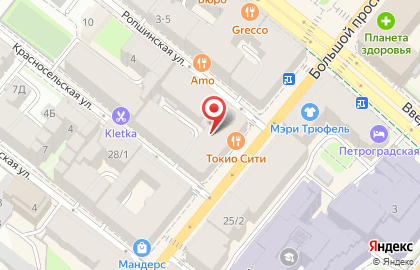 LENA в Петроградском районе на карте