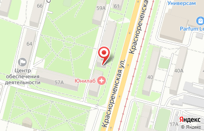 Оптовая фирма Текстильный Мир на Краснореченской улице на карте