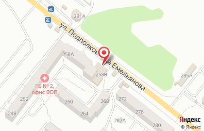 Супермаркет Дёшево на улице Подполковника Емельянова на карте