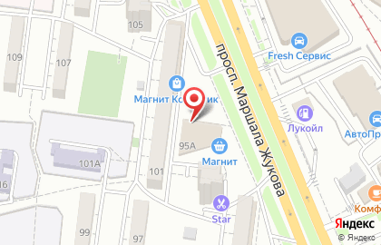 Сеть супермаркетов Магнит в Дзержинском районе на карте