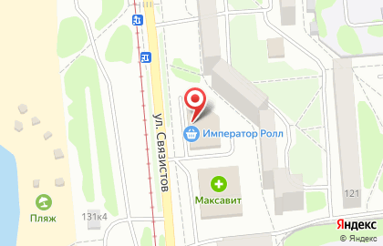 Магазин суши и роллов Император Ролл на площади Карла Маркса на карте