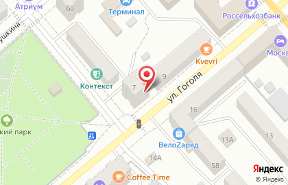 Клиника Ваш доктор на улице Гоголя на карте