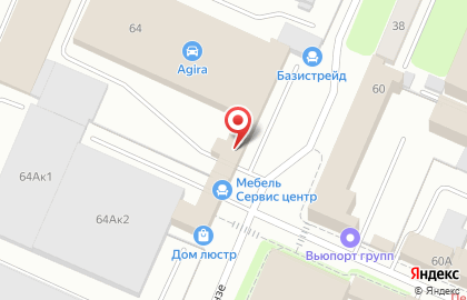 Торгово-производственная компания Мебикор в Советском районе на карте