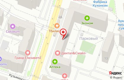 Ногтевая студия Карамель на Кузьминской улице в Котельниках на карте