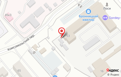 Федеральная пробирная палата в Комсомольском переулке на карте