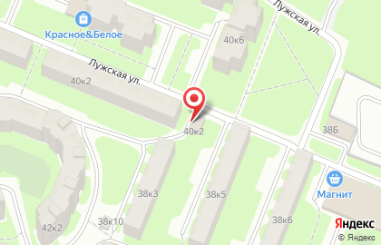 Продовольственный магазин на проспекте Александра Корсунова на карте
