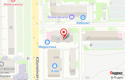Агентство недвижимости Жильё в Тобольске на карте