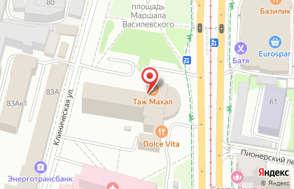 Группа компаний Amber sea на площади Маршала Василевского на карте