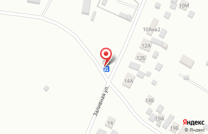 Продовольственный магазин на Заливной улице на карте
