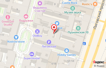 Баланс на Пушкинской улице на карте