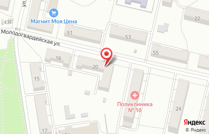 Магазин разливного пива Море пива на Молодогвардейской улице на карте