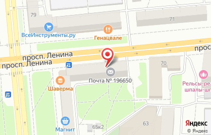 Банкомат Почта Банк в Калининском районе на карте