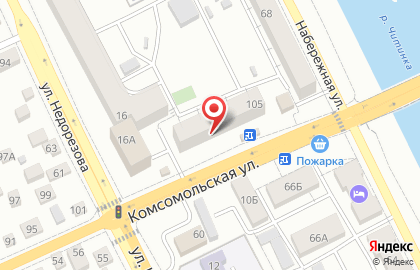 Магазин косметики и бытовой химии Копейка на Комсомольской улице на карте