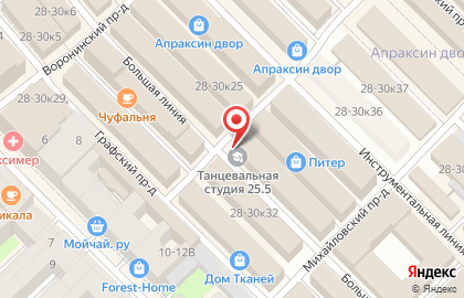 Dance studio 25.5 в Центральном районе на карте