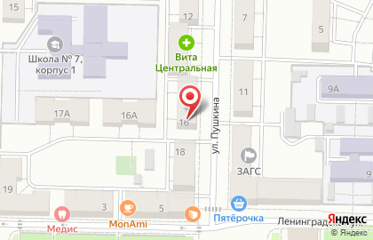ОАО БыстроБанк на улице Пушкина на карте