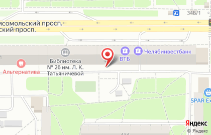 Магазин автозапчастей для Ford на Комсомольском проспекте на карте