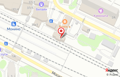 Монино, железнодорожная станция на карте