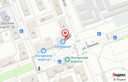 Зоомаркет в Ангарске на карте