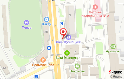 Киоск в Октябрьском районе на карте