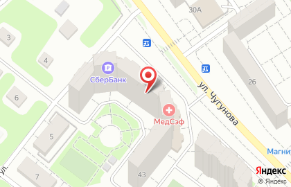 Магазин оптики Аспект на улице Чугунова в Раменском на карте