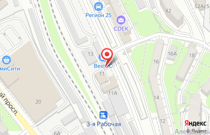 Автомагазин Линкор в Первореченском районе на карте
