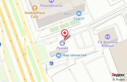 Автомойка Лукойл в Южном Орехово-Борисово на карте