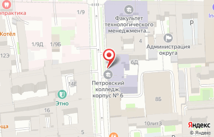 Петровский колледж на карте