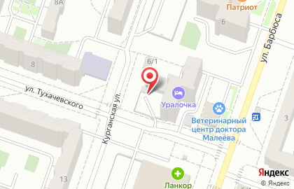 Сауна Каскад на улице Тухачевского на карте