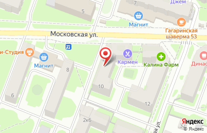 Магазин мебели Лидер на Московской улице на карте