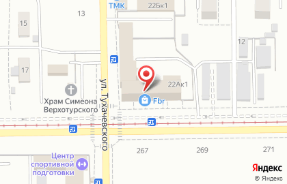 КомпЛекс на улице Тухачевского на карте