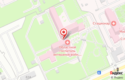 Волгоградский областной клинический госпиталь ветеранов войн в Волгограде на карте