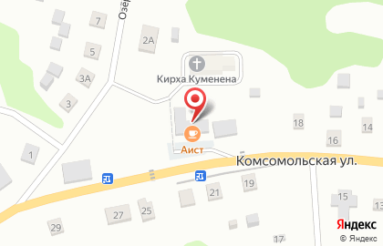 Аист на Комсомольской на карте