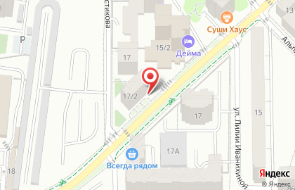 Суши-бар Ёбидоёби на улице Генерала Толстикова на карте
