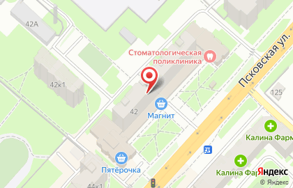 ОАО Банкомат, Балтийский Банк на Псковской улице на карте