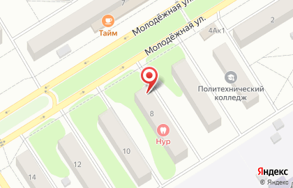Магазин Звениговский мясокомбинат на Молодёжной улице в Елабуге на карте