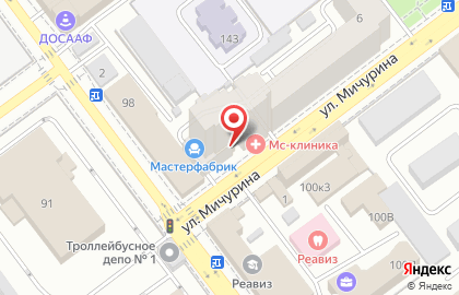 МС-клиника на улице Мичурина на карте