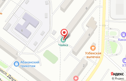 Избирательный участок №32 на улице Комарова на карте