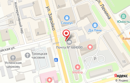 Почта России в Петропавловске-Камчатском на карте