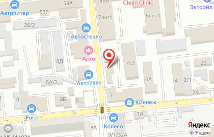 Авангард на Брестской улице на карте