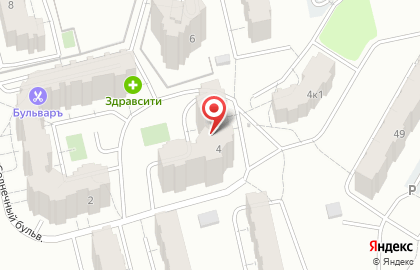Винагроснаб на Солнечном бульваре на карте