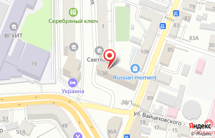 Парадный квартал на карте