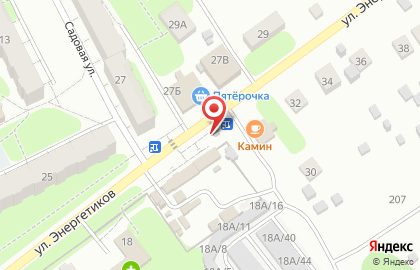 Киоск печатной продукции Роспечать на улице Энергетиков на карте