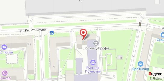 Клиника Млечный Путь на улице Решетникова на карте