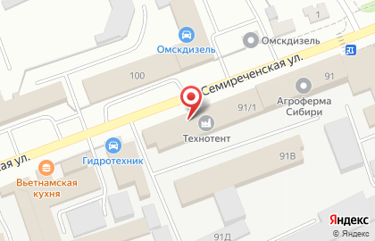 Магазин Автомобильные газовые системы на Семиреченской улице на карте