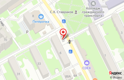 Киоск по продаже фруктов и овощей в Томске на карте