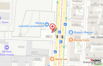 Автоцентр Reanimator в Прикубанском районе на карте